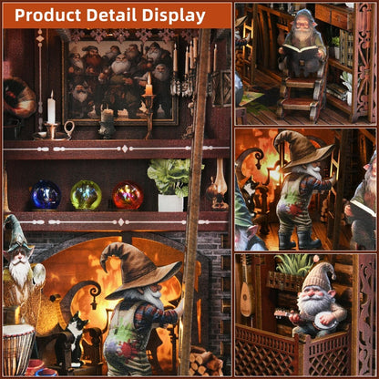 Présentation vidéo du kit DIY Book Nook Dwarf's House : démonstration de l'éclairage LED, du mobilier miniature sculpté et des détails fantastiques d'une maison de nains. Maquette 3D en bois interactive.